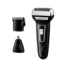 Afeitadora Eléctrica 3 en 1 para Barba, Nariz y Cabello